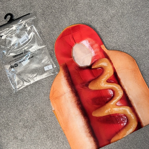 Kute’N’Koo realistic Hot Dog kids costume size L (9-12) ❤️🌭💛🌭 - Picture 4 of 16